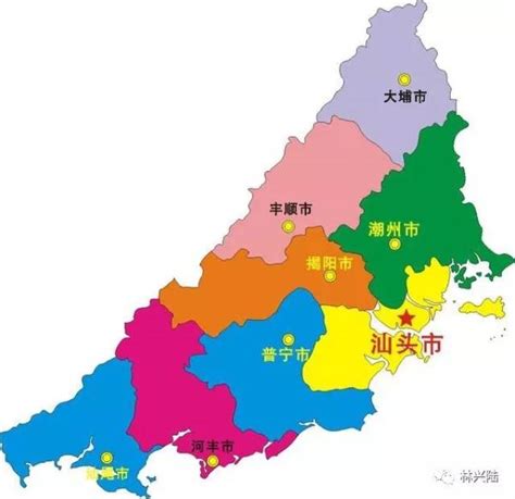 潮汕地图图片