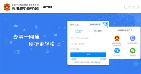 四川政务服务网用户注册登录及网上办事流程说明_95商服网