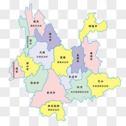 云南行政区划图图片