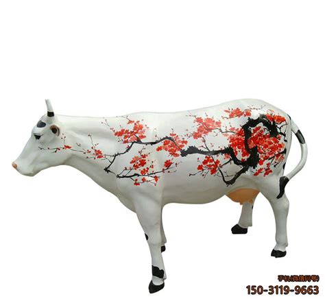 玻璃钢奶牛_景区动物彩绘雕塑_厂家图片价格-玉海雕塑