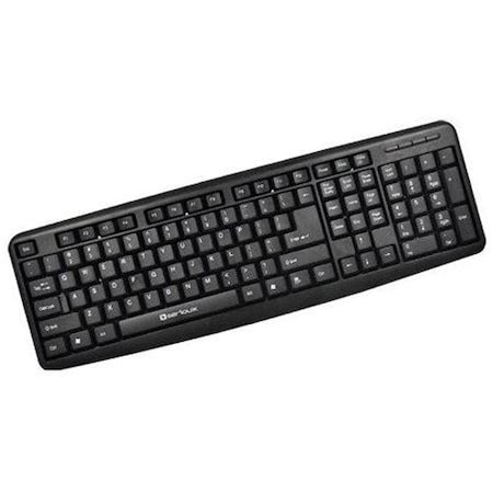 Клавиатура Serioux SRXK-9400PS, PS/2, Черна - eMAG.bg