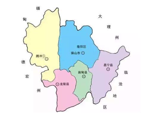 保山市地图全图图片