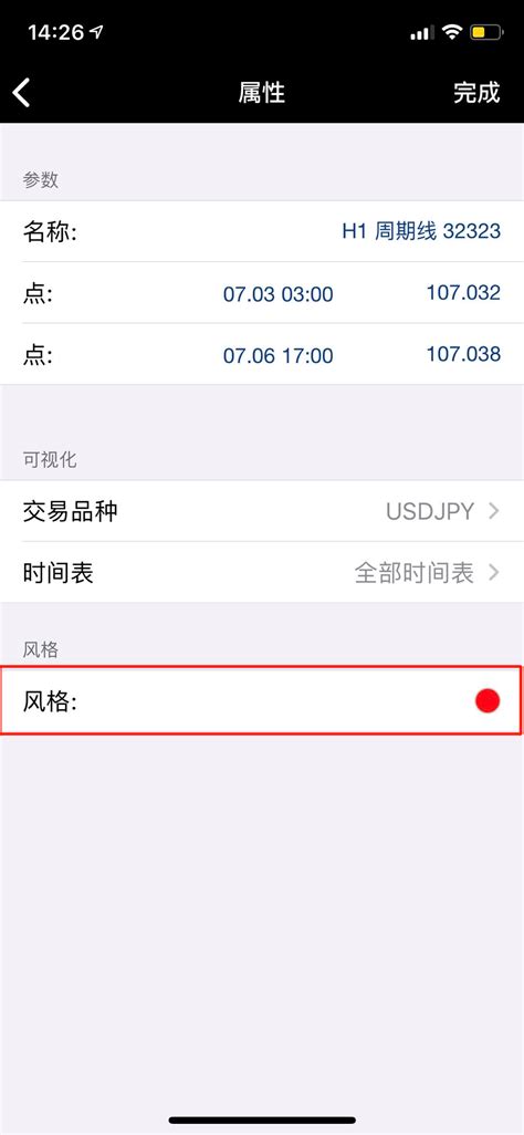 在iPhone手机版MT4中怎么修改周期线的颜色？ | 跟单网gendan5.com