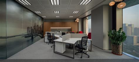 佛山办公室设计如何表达出空间的整体感？-赫红建筑设计