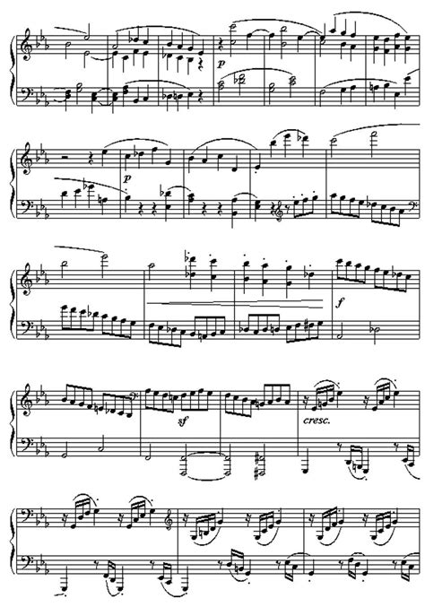 《悲怆第三乐章》简谱贝多芬原唱 歌谱-钢琴谱吉他谱|www.jianpu.net-简谱之家
