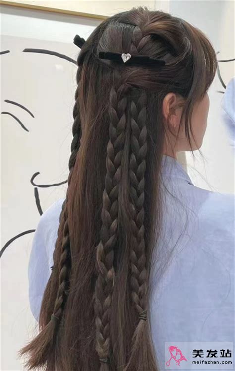 温柔长发编发头像女生