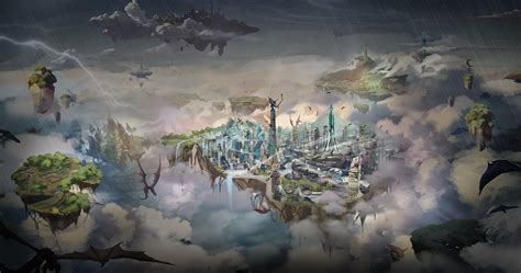 天空之城1 由 梁星 创作 | 乐艺leewiART CG精英艺术社区，汇聚优秀CG艺术作品