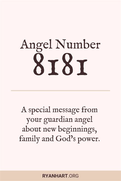 3 Amazing Meanings of Angel Number 8181 | Ryan Hart