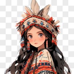 女生温柔头像民族风