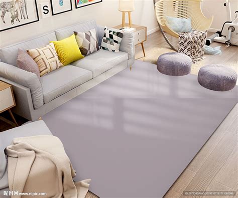北欧客厅地毯地垫样机设计图__效果图_环境设计_设计图库_昵图网nipic.com