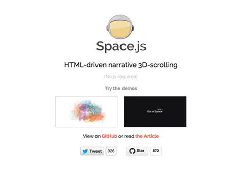 3D滚动页面特效 Space.js | 设计达人
