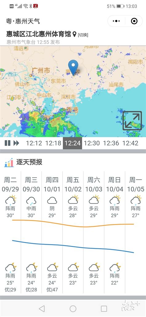 国庆期间冷空气来袭！惠州天气将是这样的_南方plus_南方+