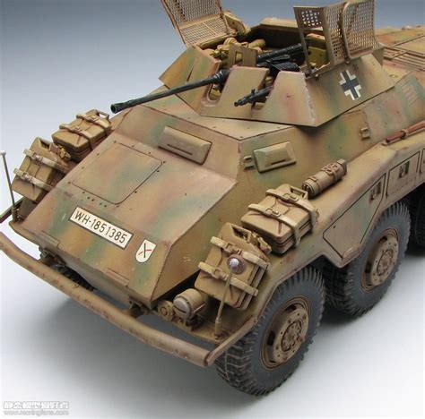 【威龙 6943】1/35 德国 Sd.Kfz.234/2 美洲狮8轮装甲车素组评测(5)_静态模型爱好者--致力于打造最全的模型评测网站
