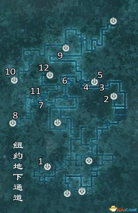 支线—全收集：地下迷宫地图（全文完）_刺客信条3 图文全攻略 剧情挑战任务等全收集_3DM单机