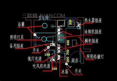 别墅水电施工图_AutoCAD 2004_模型图纸下载 – 懒石网