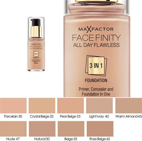 Max Factor Facefinity 3 In 1 Foundation 40 Light Ivory