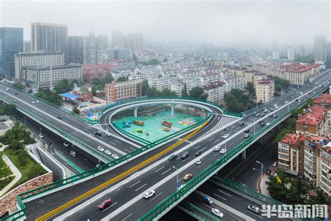 青岛山东路-鞍山路东北象限连接匝道5月22日正式通车_杭鞍_高架路_山鞍