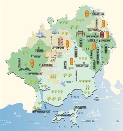 广东省旅游地图图片