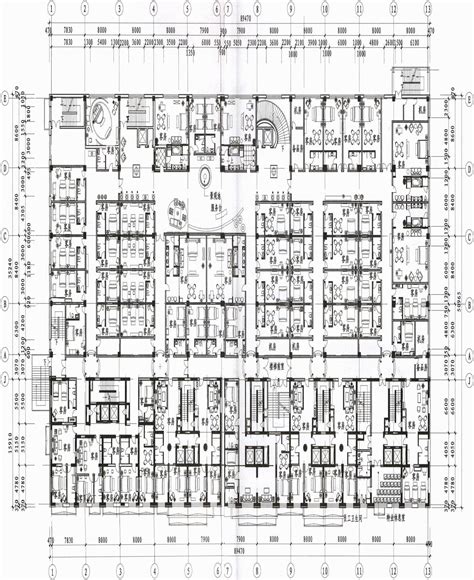 四层总平面布置图1:300-休闲·娱乐空间设计施工-图片