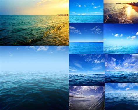 大海与蓝天风景摄影高清图片 - 爱图网设计图片素材下载