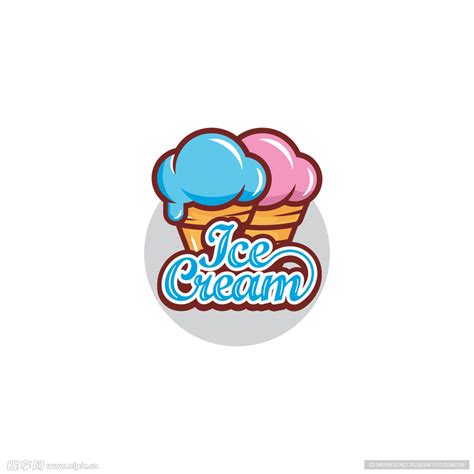 华夫冰淇淋标志图标复古矢量插画设计插画图片素材_ID:429677462-Veer图库