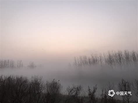 安徽北部晨雾缥缈 朦胧如画中美景-图片频道