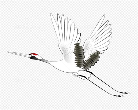 水墨画中的仙鹤图片素材免费下载 - 觅知网