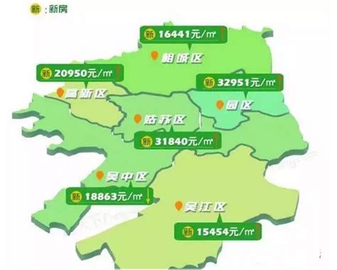 6月昆山房价地图：均价14579元/㎡，环比上涨1.66%|界面新闻 · JMedia