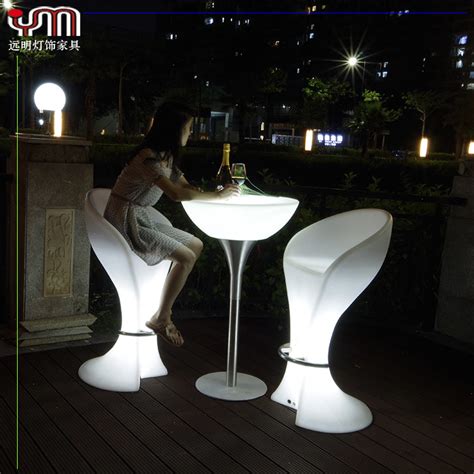 惠州厂家批发LED发光酒吧家具酒吧夜光台七彩发光桌创意遥控家具-阿里巴巴