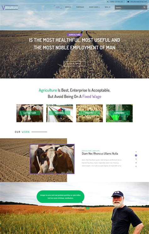 HTML5农业科技网站模板_站长素材