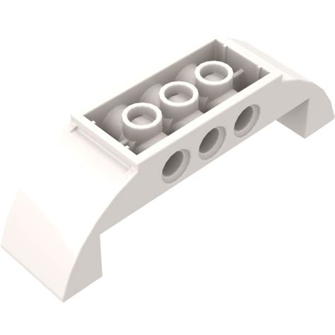 LEGO White Slope 2 x 8 x 2 Curved Inverted Double (11301 / 28919 ...