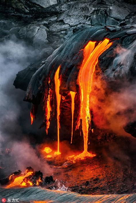 摄影师冒死记录夏威夷火山喷发震撼瞬间 - 焦点 - 各界新闻网