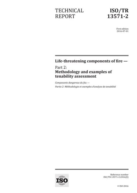 ISO/TR 13571-2:2016 - Life-threatening components of fire — Part 2: Methodology and examples of
