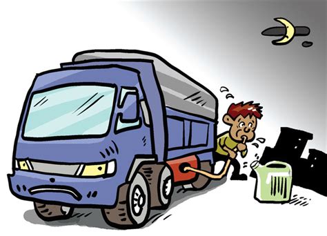 为了对付偷油贼，卡车司机们想出了各种各样的办法-新浪汽车