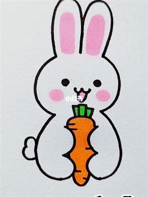 国画入门教程写意兔子画法，超级简单，一看就会