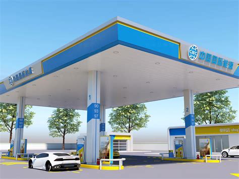 中化石油-商业空间&导示-加油站VI应用设计-东道品牌创意设计