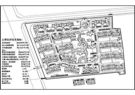 山东枣庄市住宅小区规划总平面图（含中高层住宅）_住宅小区_土木在线