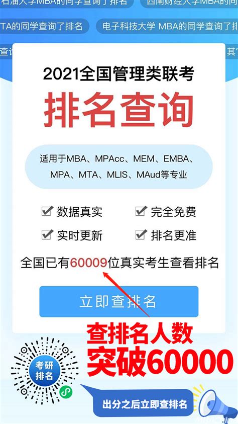 考研排名系统已开通，查分后可查询地区、院校排名信息以及录取评估 - MBAChina网