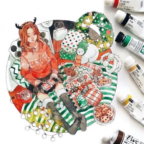 非主流绘画头像女生