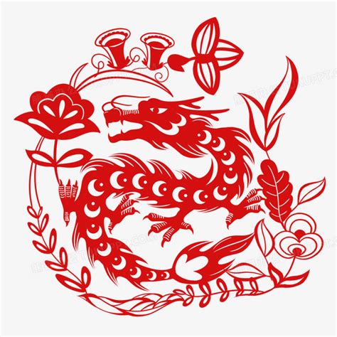 十二生肖剪纸图案CDR素材免费下载_红动中国