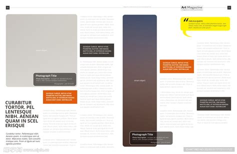 欧美时尚多用途英文杂志书籍内页模板排版id素材 – 版式设计网