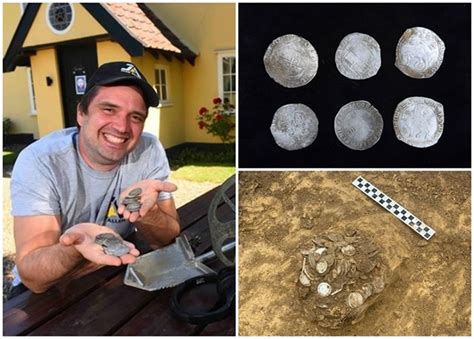 英国萨福克郡一名爱用金属探测器寻宝的男子到酒吧消遣发现价值10万英镑古银币 - 神秘的地球 科学|自然|地理|探索