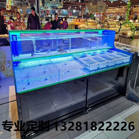 多层鱼缸 玻璃海鲜池 生鲜店养鱼池制做 海鲜鱼缸设计定制__供应_百都智享购