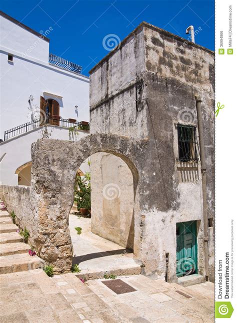 Alleyway. Specchia. Puglia. Italy. Stock Photo - Image of historical ...