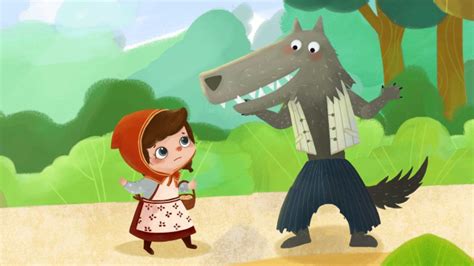 阿布故事 漂亮的小红帽和大灰狼的故事 动画片
