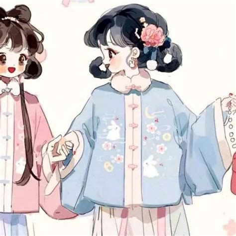 闺蜜古风头像图片