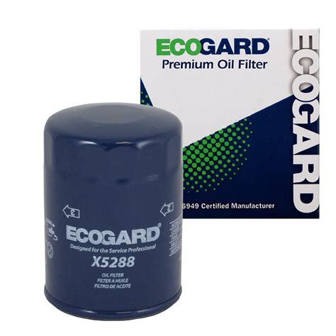 ECOGARD X5288 Premium Spin-On Engine Oil Filter for Conventional Oil ...