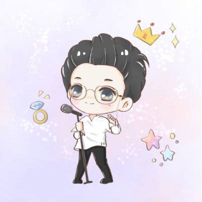 蔡徐坤动漫简笔画图片