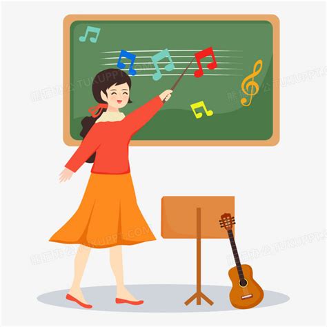 指着音符的音乐老师图片-音乐老师在课堂上交给学生们音符素材-高清图片-摄影照片-寻图免费打包下载