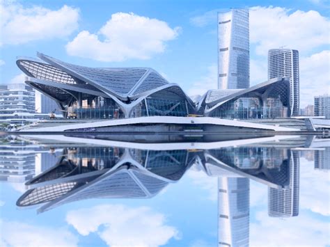 扎哈事务所打造珠海新地标——金湾市民艺术中心，一睹实景图-贵阳市建筑设计院